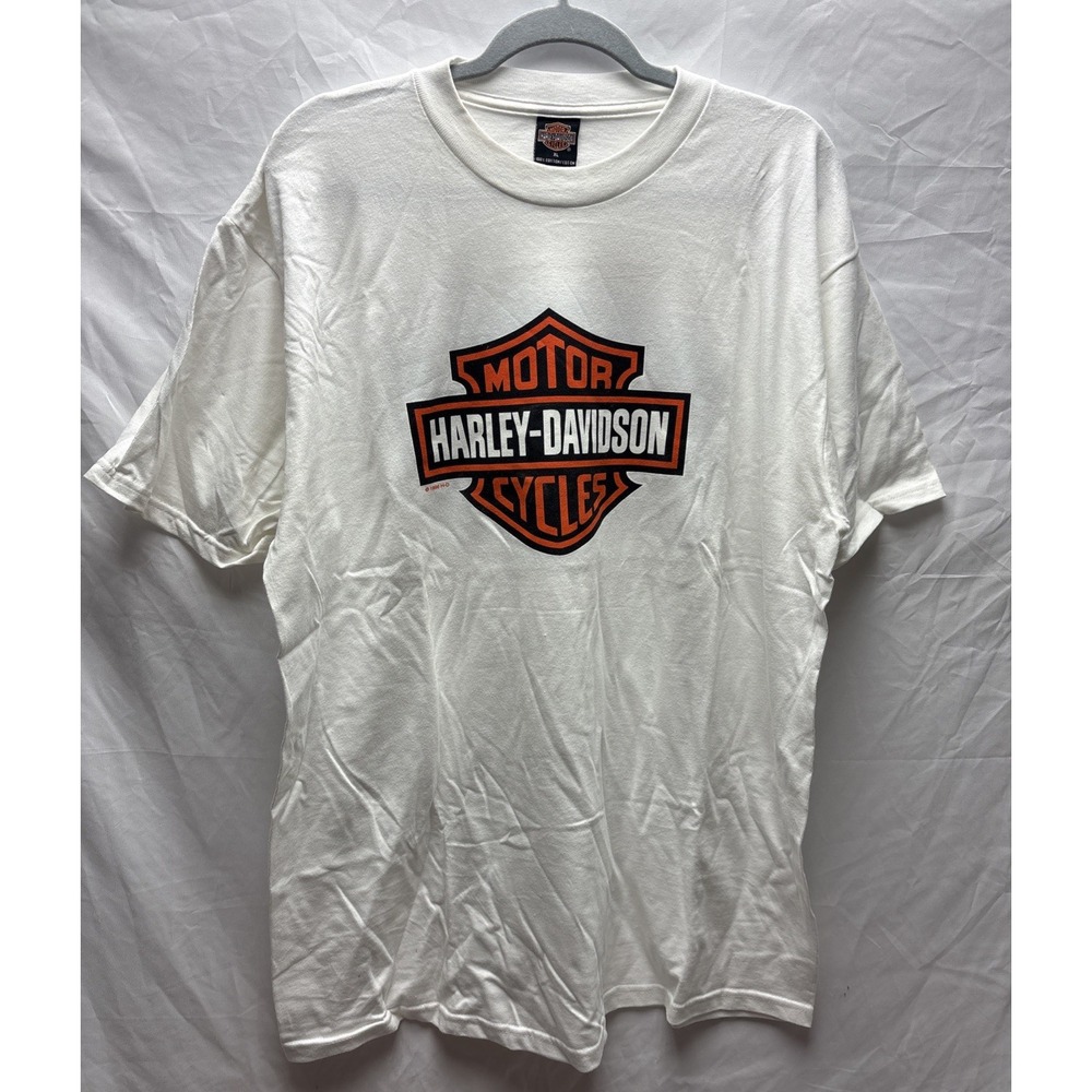 Vintage 1996 Harley Davidson T Shirt XL Jim's St Petersburg FL Eagle Dolphin